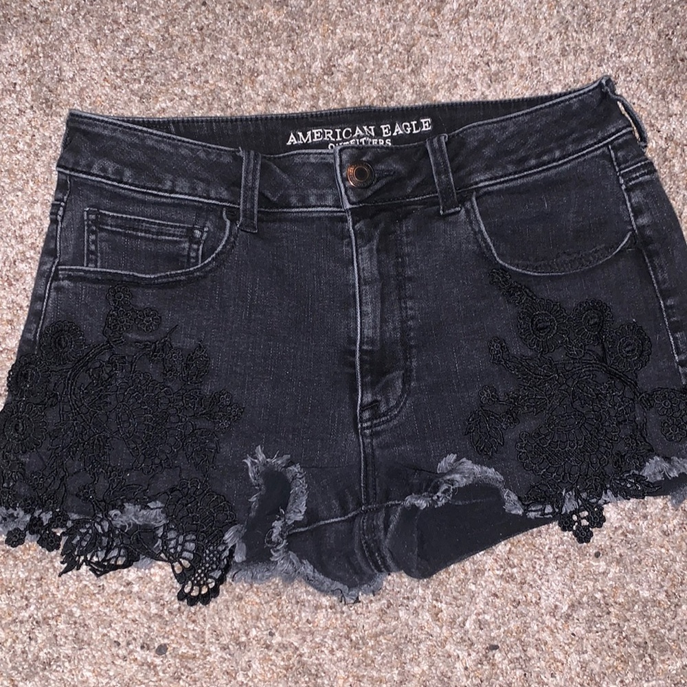 American eagle high rise super short shorts